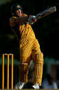 Cameron White pulls viciously on his way to a half-century, University of West Indies Vice-Chancellor's XI v Australians, tour game, Barbados, June 21, 2008 
