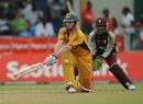 Shaun Marsh tries to sweep, West Indies v Australia, 1st ODI, St Vincent, June 24, 2008