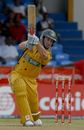 Shaun Marsh drives during his half-century on debut, West Indies v Australia, 1st ODI, St Vincent, June 24, 2008