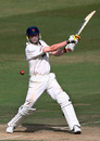 Andrew Flintoff hammers one through the off side, Sussex v Lancashire, 4th day, Hove, July 2, 2008