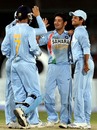 Piyush Chawla celebrates the wicket of Mohammad Yousuf, Pakistan v India, Super Four, Asia Cup, Karachi, July 2, 2008
