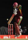 Ramnaresh Sarwan plays off the back foot, West Indies v Australia, 4th ODI, St Kitts, July 4, 2008