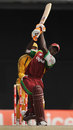 Shawn Findlay drives on his way to 59, West Indies v Australia, 5th ODI, St Kitts, July 6, 2008