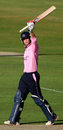 Dawid Malan acknowledges applause for his magical 103, Middlesex v Lancashire, quarter-final, Twenty20 Cup, The Oval, July 8, 2008