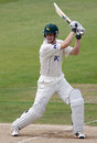 Adam Voges cuts during his 43, Nottinghamshire v Yorkshire, County Championship, Trent Bridge, July 24, 2008