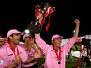 Shaun Udal lifts the sliverware, Kent v Middlesex, Twenty20 Cup final, The Rose Bowl, July 26, 2008