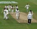 England celebrate winning the fifth Test and the series against South Africa, Headingley, 1998