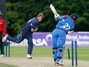 Dewald Nel picks up one of his three wickets against Bermuda, Bermuda v Scotland, ICC World Twenty20 Qualifiers, Belfast, August 3, 2008