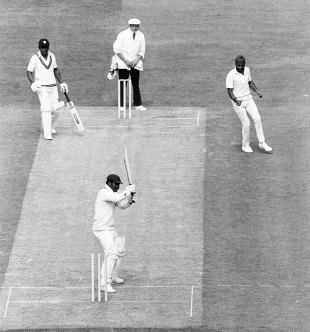 Image result for greenidge wicket bowl sandhu 1983