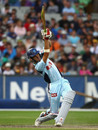 Moises Henriques lofts the ball over long-on, Victoria v New South Wales, KFC Twenty20, January 6, 2008