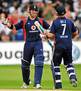 Matt Prior and Ian Bell celebrate England's 10-wicket thrashing of South Africa, England v South Africa, 2nd ODI, Trent Bridge, August 26, 2008
