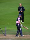 Eoin Morgan's furniture is rearranged by Luke Wright, Pro40, Hove, September 11, 2008
