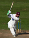 Ian Blackwell drives down the ground as Somerset struggle at Taunton, Somerset v Lancashire, Taunton, September 26, 2008