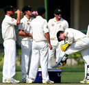 The Australians break for drinks, Rajasthan Cricket Association Centre of Excellence v Australians, warm-up match, 2nd day, Jaipur, September 28, 2008