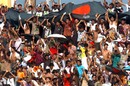 Bangladesh supporters cheer their team on, Bangladesh v New Zealand, 1st ODI, Mirpur, October 9, 2008