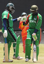 Thomas Odoyo congratulates Steve Tikolo for reaching his century, Kenya v Zimbabwe, 3rd ODI, Nairobi, Kenya Tri-Series, October 19, 2008