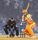 Ryan Campbell cuts loose, Ahmedabad Rockets v Royal Bengal Tigers, Indian Cricket League, 15th match, Ahmedabad, October 22, 2008