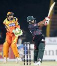 Nazimuddin launches the ball over midwicket, Ahmedabad Rockets v Dhaka Warriors, ICL, Panchkula, November 3, 2008