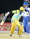 TP Singh punches the air on reaching his fifty, Chandigarh Lions v Delhi Giants, ICL, Panchkula, November 5, 2008