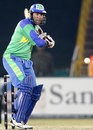 Nicky Boje waits to strike the ball, Hyderabad Heroes v Mumbai Champs, ICL, Panchkula, November 6, 2008