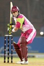 Ian Harvey concentrates on the incoming delivery, Chennai Superstars v Lahore Badshahs, ICL , Ahmedabad, November 10, 2008