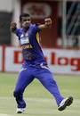 Farveez Maharoof celebrates one of his early wickets, Zimbabwe v Sri Lanka, 2nd ODI, Harare, November 22, 2008