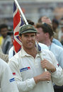 Matthew Hayden looks a satisfied man after Australia's series win, India v Australia, 3rd Test, Nagpur, 4th day, October 29, 2004