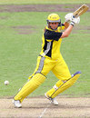 Jenny Wallace slices one through the off side, New South Wales Women v Western Australia Women, Women's National Cricket League, Sydney, December 6, 2008