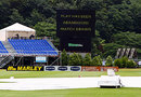 The giant screen at the University Oval says it all, New Zealand v West Indies, 1st Test, Dunedin, 5th day, December 15, 2008