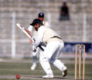 Tauseef Ahmed scored 5 not out, Pakistan v England, 1st Test, 27 November 1987, Lahore