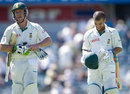 AB de Villiers and JP Duminy walk back after completing the incredible chase, Australia v South Africa, 1st Test, Perth, December 21, 2008