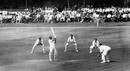 Hanif Mohammad bats, England v Pakistan, second Test, Trent Bridge