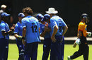 Rob Nicol is congratulated for dismissing Chris Nevin, Auckland v Wellington, State Shield, Auckland, January 14, 2009