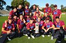 Northern Districts players with the trophy, Northern Districts v Otago, State Shield final, Hamilton, January 31, 2009