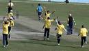 Ashish Nehra celebrates a hat-trick against Punjab, Delhi v Punjab, Ranji one-dayers, Dharamsala, February 17, 2009