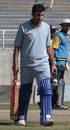 Shafiq Khan makes the long walk back to the pavilion, Punjab v Jammu & Kashmir, Ranji one-dayers, Dharamsala, February 19, 2009