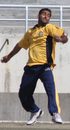 Gagandeep Singh bends his back, Punjab v Jammu & Kashmir, Ranji one-dayers, Dharamsala, February 19, 2009