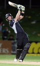 Martin Guptill lofts during his 64, New Zealand v India, 1st ODI, Napier, March 3, 2009