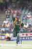 Telemachus pumps his fist as yet another Sri Lankan wicket falls. Sri Lanka in South Africa 2000/01, 6th ODI, South Africa v Sri Lanka, New Wanderers Stadium, Johannesburg 17 Jan 2001.