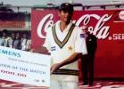 Abdur Razzak, selected man of the match for all round performance in bat and ball
