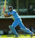 VVS Laxman helped himself to easy runs as India coasted to victory, India v Zimbabwe, VB Series, 3rd ODI, Hobart, January 14, 2003