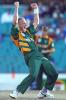 8 Feb 2002: Allan Donald of South Africa traps Daniel Vettori of New Zealand LBW, during the VB Series Second Final between South Africa and New Zealand played at the Sydney Cricket Ground, Sydney, Australia.