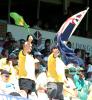 Australian fans celebrate the fall of another South African wicket