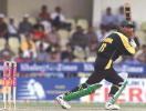Yousuf Youhana in action, India v Pakistan, Coca-Cola Cup 1999/00, Sharjah C.A. Stadium, 26 March 2000.