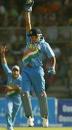 Rahul Dravid celebrates catching Inzamam-ul-Haq, Pakistan v India, 1st ODI, Karachi, March 13, 2004