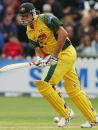 Andrew Symonds piled on the agony with his 37-ball 48, but it wasn't remotely enough, New Zealand v Australia, 4th ODI, Wellington, March 1, 2005