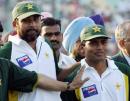 At the end of the match Inzamam-ul-Haq could smile, and be very proud of his young team-mate, Kamran Akmal, India v Pakistan, 1st Test, Mohali, 5th day, March 12, 2005