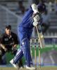 Sanath Jayasuriya plays for a boundary during his 107-run innings against New Zealand,  ODI2, New Zealand v Sri Lanka, Sharjah, 10 April 2001