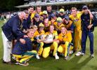 The Australians celebrate their series success at Newlands