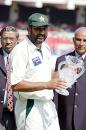 For Pakistan captain Inzamam-ul-Haq, the Bangalore test will be a memorable one for reasons more than one. This was his hundredth test match - he was felicitated by the KSCA for appearing in his 100th test match, he became only the fifth cricketer in test history to score a century in his hundredth test, and finally, to round it up, his team won the test match to level the series 1-1., India v Pakistan, 3rd Test, Bangalore, 24-28 Mar 2005